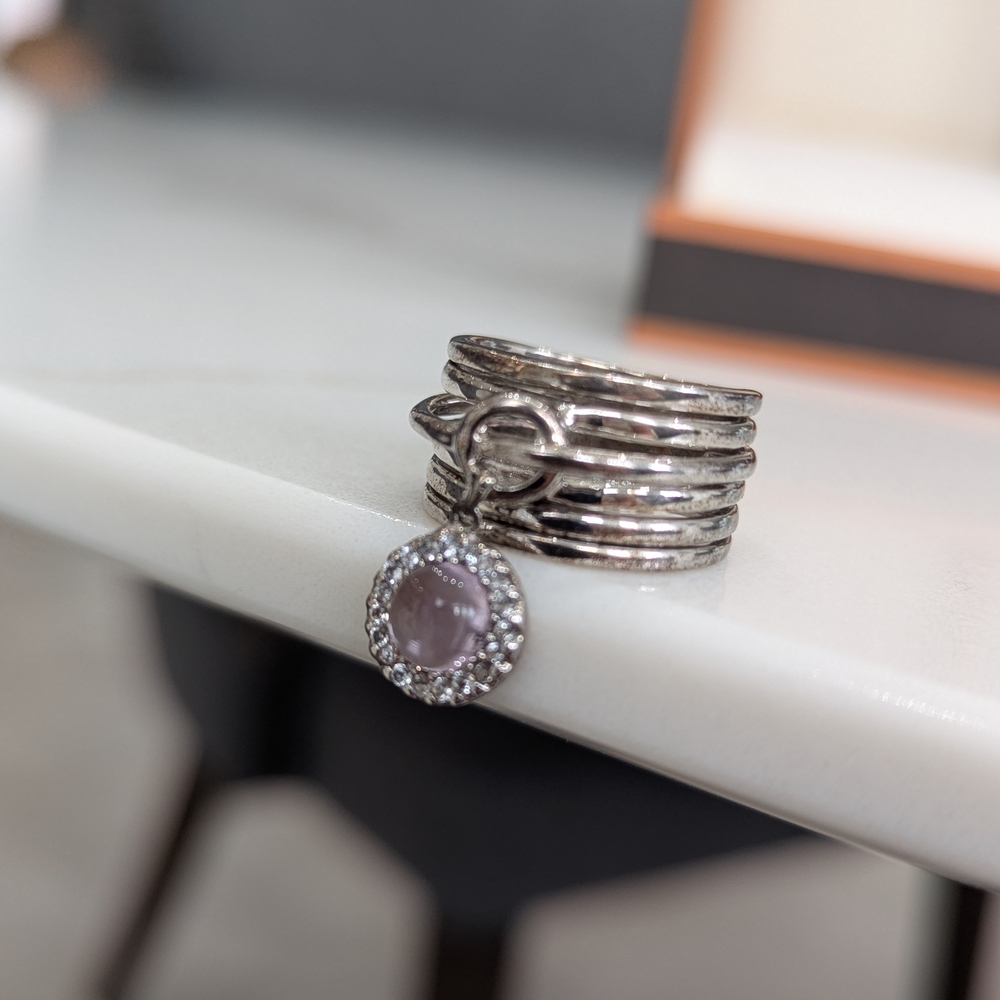 Meredith Leigh Sterling Silver Multi-Band Ring Size 5 - Picture 5 of 7